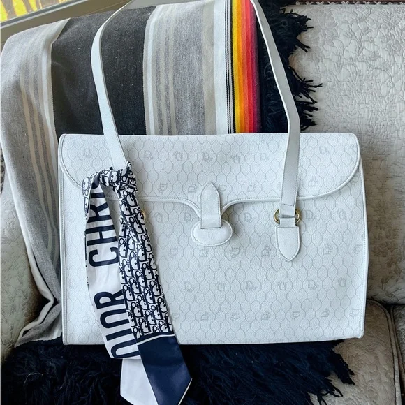 Vintage Christian Dior Honeycomb Tote - Picture 1 of 10